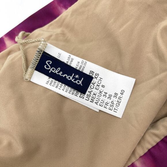 Splendid Bikini Bottom Size XS Highwaist Pant To Dye For Pink Beachy Summer - Picture 3 of 8